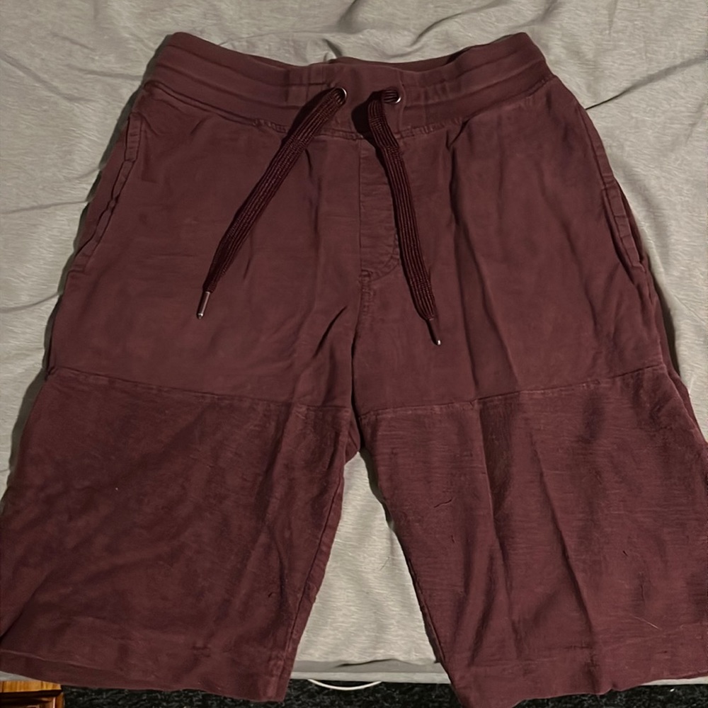 Maroon cloth shorts